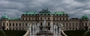 Preview wallpaper belvedere, buildings, fountain