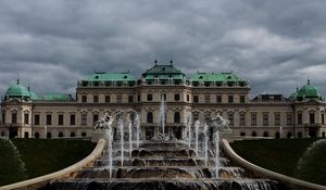 Preview wallpaper belvedere, buildings, fountain