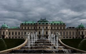 Preview wallpaper belvedere, buildings, fountain