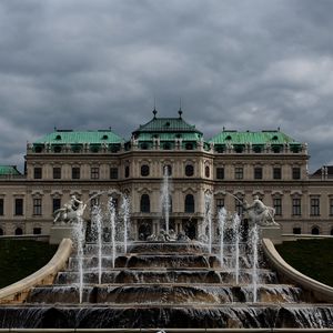 Preview wallpaper belvedere, buildings, fountain