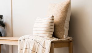 Preview wallpaper bench, pillows, interior