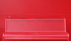 Preview wallpaper bench, red, mesh