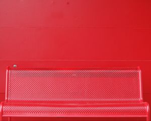 Preview wallpaper bench, red, mesh