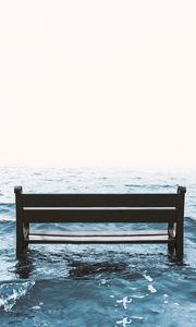 Preview wallpaper bench, sea, surf