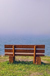 Preview wallpaper bench, sea, view, nature