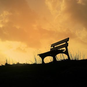 Preview wallpaper bench, sky, grass