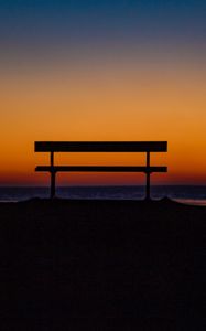 Preview wallpaper bench, sky, horizon