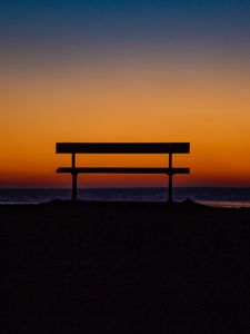 Preview wallpaper bench, sky, horizon