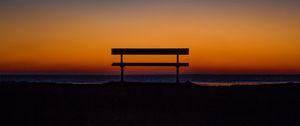 Preview wallpaper bench, sky, horizon