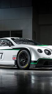 Preview wallpaper bentley, continental, gt3, sports car, side view