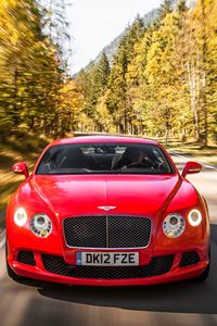 Preview wallpaper bentley, continental, gt, movement, speed