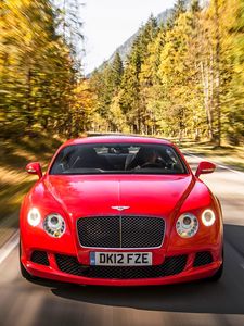 Preview wallpaper bentley, continental, gt, movement, speed