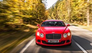 Preview wallpaper bentley, continental, gt, movement, speed