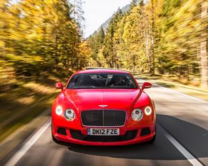 Preview wallpaper bentley, continental, gt, movement, speed