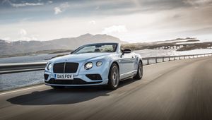 Preview wallpaper bentley, continental, gt, v8, convertible, side view