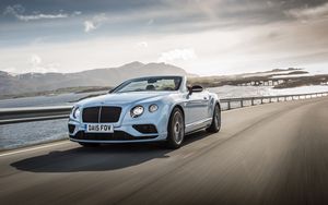 Preview wallpaper bentley, continental, gt, v8, convertible, side view
