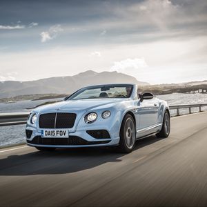 Preview wallpaper bentley, continental, gt, v8, convertible, side view