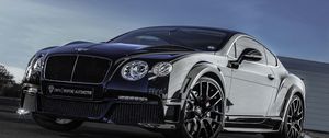 Preview wallpaper bentley, continental, gt, onyx, tuning, black, front