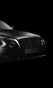 Preview wallpaper bentley continental gt, bentley, bw, gray, luxury