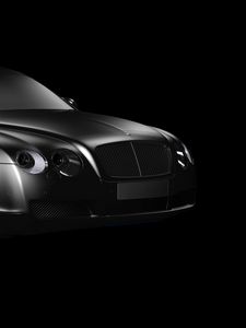 Preview wallpaper bentley continental gt, bentley, bw, gray, luxury