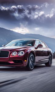 Preview wallpaper bentley, flying spur, movement