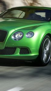 Preview wallpaper bentley, green, side view