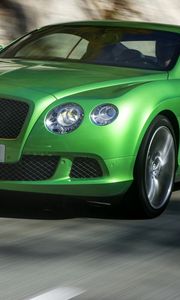 Preview wallpaper bentley, green, side view