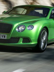 Preview wallpaper bentley, green, side view