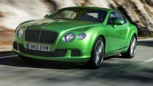 Preview wallpaper bentley, green, side view