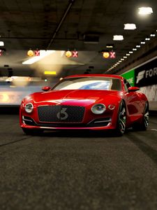 Preview wallpaper bentley, sports car, supercar, red, art