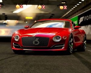 Preview wallpaper bentley, sports car, supercar, red, art