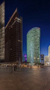 Preview wallpaper berlin, germany, night, buildings, street