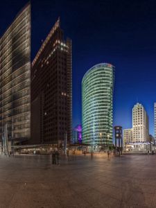 Preview wallpaper berlin, germany, night, buildings, street