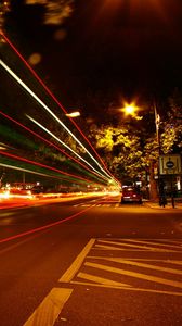 Preview wallpaper berlin, germany, night, traffic, street