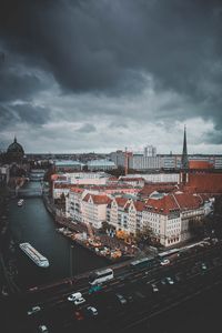 Preview wallpaper berlin, germany, river, buildings, top view