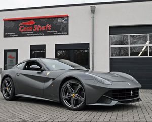 Preview wallpaper berlinetta, ferrari f12, auto, black, style, side view