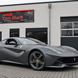 Preview wallpaper berlinetta, ferrari f12, auto, black, style, side view