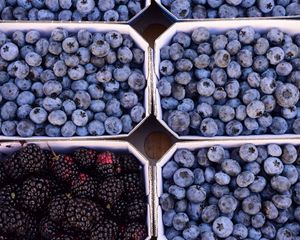 Preview wallpaper berries, blueberries, blackberries