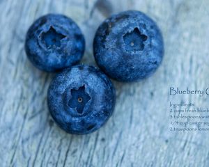 Preview wallpaper berries, blueberries, recipe, macro