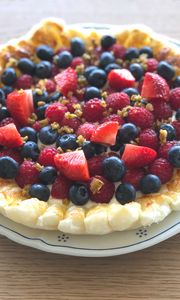 Preview wallpaper berries, pie, dessert, food, summer