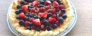 Preview wallpaper berries, pie, dessert, food, summer