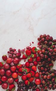 Preview wallpaper berries, strawberries, raspberries, grapes, cherries