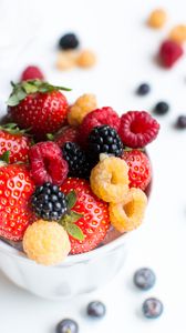 Preview wallpaper berries, strawberry, raspberry, blackberry, ripe