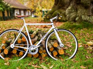 Preview wallpaper bicycle, autumn, foliage