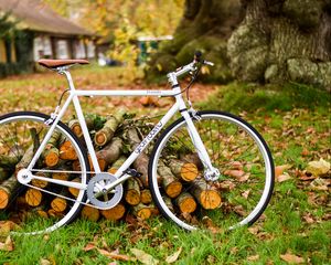 Preview wallpaper bicycle, autumn, foliage