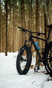 Preview wallpaper bicycle, bike, fat bike, mtb, black