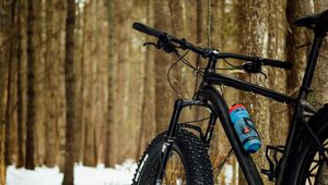 Preview wallpaper bicycle, bike, fat bike, mtb, black