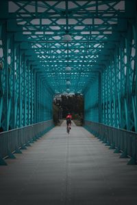 Preview wallpaper bicycle, cyclist, bridge, tunnel