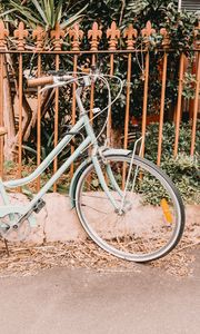 Preview wallpaper bicycle, fence, street