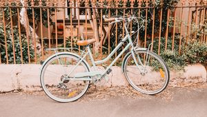 Preview wallpaper bicycle, fence, street